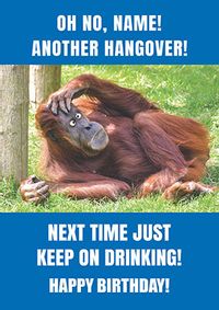 Tap to view Hangover Personalised Birthday Card