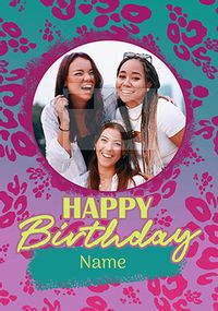 Tap to view Leopardmania Photo Birthday Card