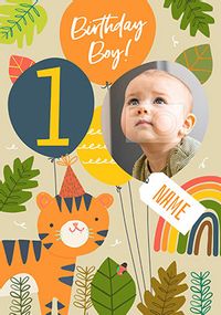 Tap to view Tiger Boy 1ST Birthday Card