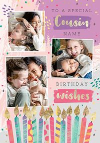 Special Cousin Photo Birthday Card