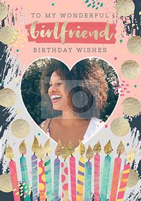 Wonderful Girlfriend Photo Birthday Card