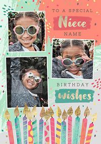 Special Niece Photo Birthday Card