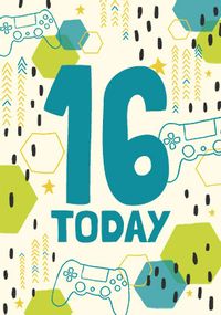 Tap to view 16 Gamer Birthday Card