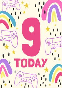 9 Today Girl Gamer Card