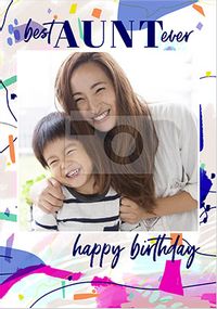 Tap to view Best Aunt Ever Birthday Photo Card