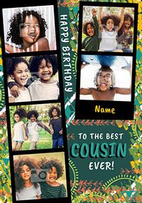 Tap to view Best Cousin Ever Photo Birthday Card