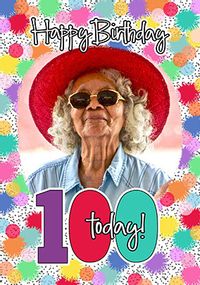 Tap to view Colourful 100th Happy Birthday Card