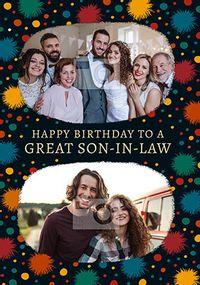 Son in Law Photo Birthday Card