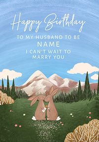Husband to Be Personalised Birthday Card