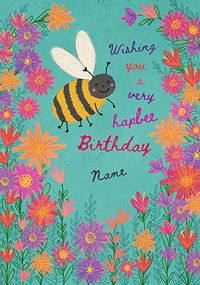 Personalised Hapbee Birthday Card
