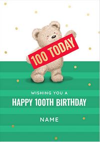 Tap to view 100 Today Bear Birthday Card