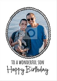 Tap to view Son Framed Photo Birthday Card