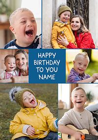 Happy Birthday to You 6 Photo Birthday Card