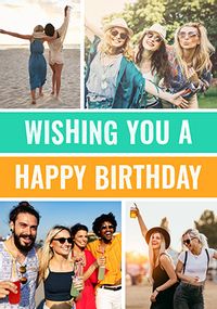 Tap to view Wishing you a Happy Birthday 2 Photo Birthday Card