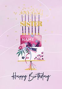Tap to view Sister Birthday Cake Card
