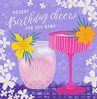 Tap to view Cheers Personalised Birthday Card