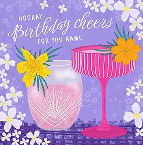 Cheers Personalised Birthday Card