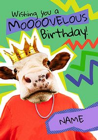 Mooovelous Personalised Birthday Card