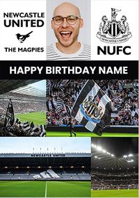 Tap to view Newcastle Football Stadium Birthday Photo Card