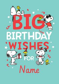 Tap to view Snoopy Big Birthday Wishes Card