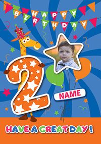 Tap to view Toys R Us Geoffrey Age 2 Birthday Photo Card