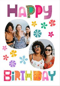 Tap to view Colourful Happy Birthday 2 Photo Card