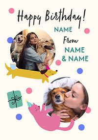 Tap to view From The Pets 2 Photo Upload Birthday Card