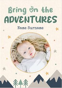 Tap to view Adventures New Baby Photo Card