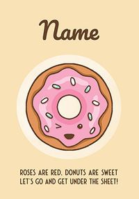Tap to view Donuts are Sweet Valentine's Day Card