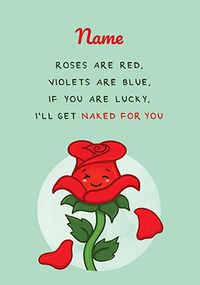 Get naked for You Valentine's Day Card