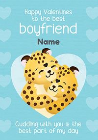 Best part of my Day Boyfriend Valentine's Day Card