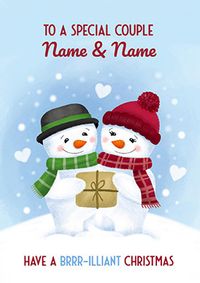 Tap to view Special Couple Brrr-illiant Christmas Card