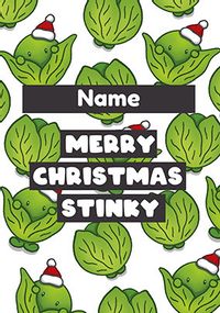 Stinky Sprouts Merry Christmas Card