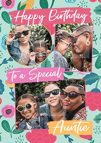Tap to view Special Auntie Photo Birthday Card