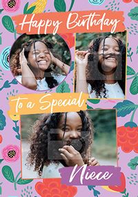 Tap to view Fridaloca  Special Niece Photo Birthday Card