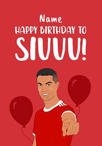 Tap to view Spoof Football Player Birthday Card