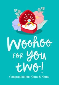 Tap to view Woohoo for You Two Engagement Card