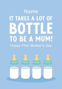Tap to view Personalised Blue Bottle Mothers Day Card