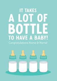 Tap to view Lot Of Bottle New Baby Card