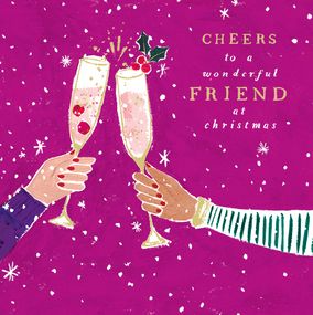 Wonderful Friend Personalised Christmas Card