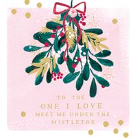 Tap to view Under the Mistletoe Personalised Christmas Card