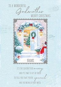Godmother Scenic Christmas Card