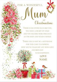 Tap to view Mum at Christmas time Personalised Card