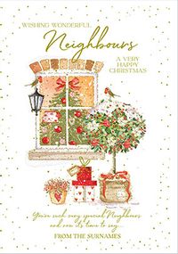 Wonderful Neighbours Personalised Christmas Card