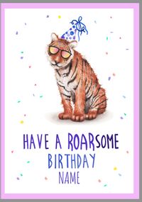 Tap to view Roarsome Birthday Personalised Card