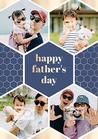 Tap to view Cancer Research Happy Father's Day Four Photo Card