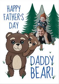 Tap to view Daddy Bear Cute Photo Father's Day Card