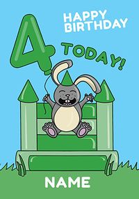 Tap to view Green 4 Today Birthday Card