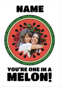 One in a Melon Photo Birthday Card