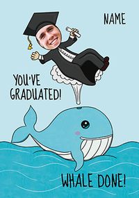 Whale Done Graduation Card